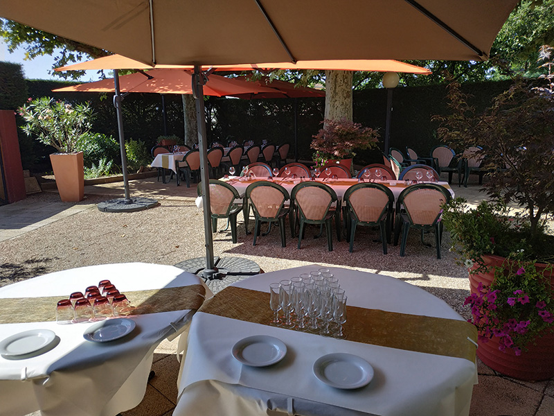 Auberge de Saint-Didier - terrasse évènement